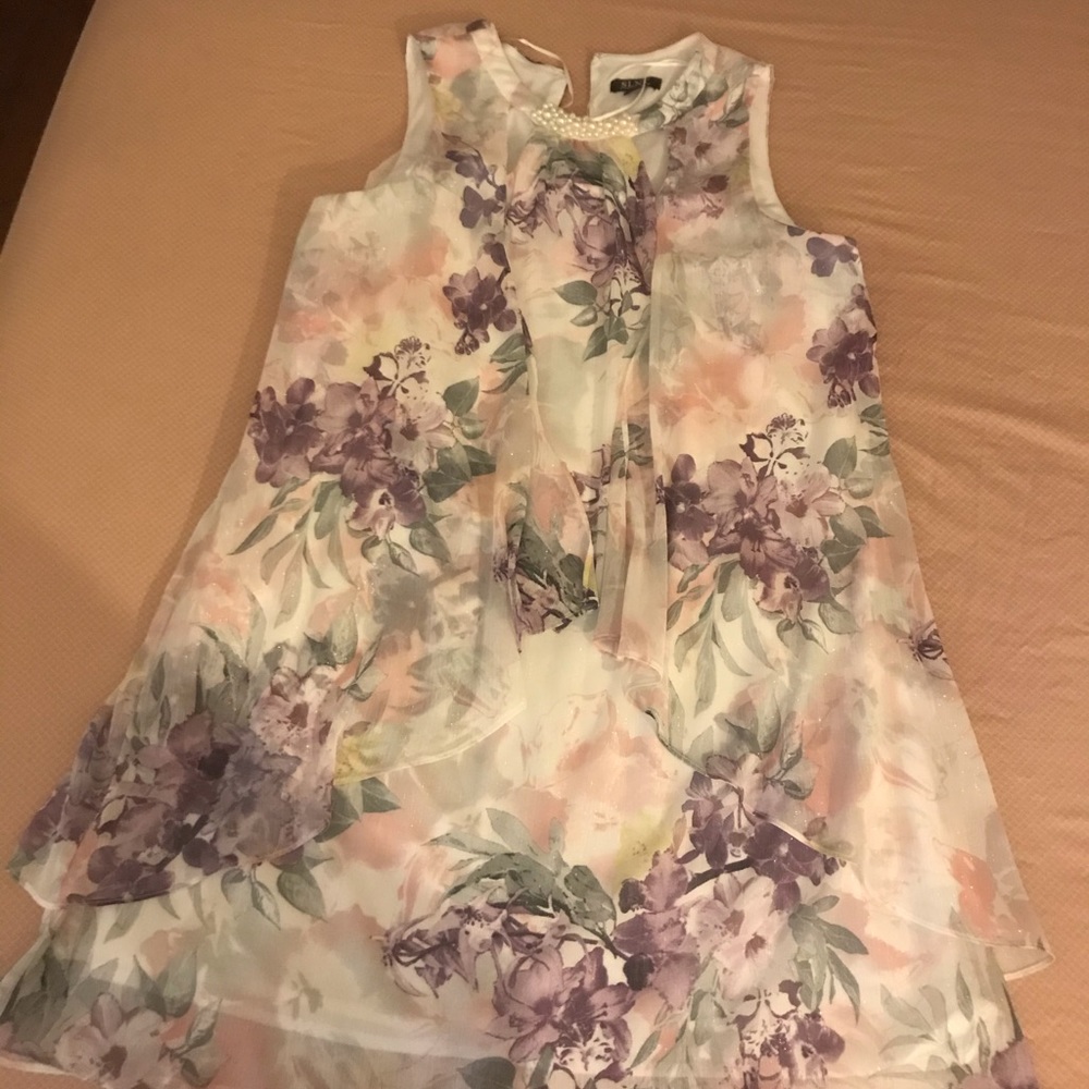 SLNY Women’s floral midi dress NWT size 16